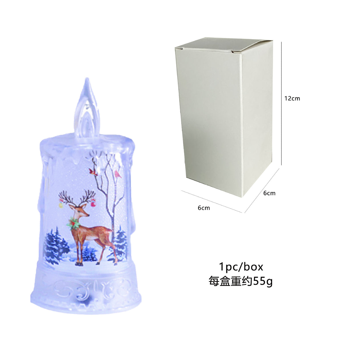 Christmas led electronic candle light Christmas snowman elk decoration luminous night light atmosphere light ornaments - V.I.P Digital Presence