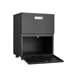 Office furniture Copier Cabinet black 2 door steel copier stand mobile pedestal file Printer Stand - V.I.P Digital Presence