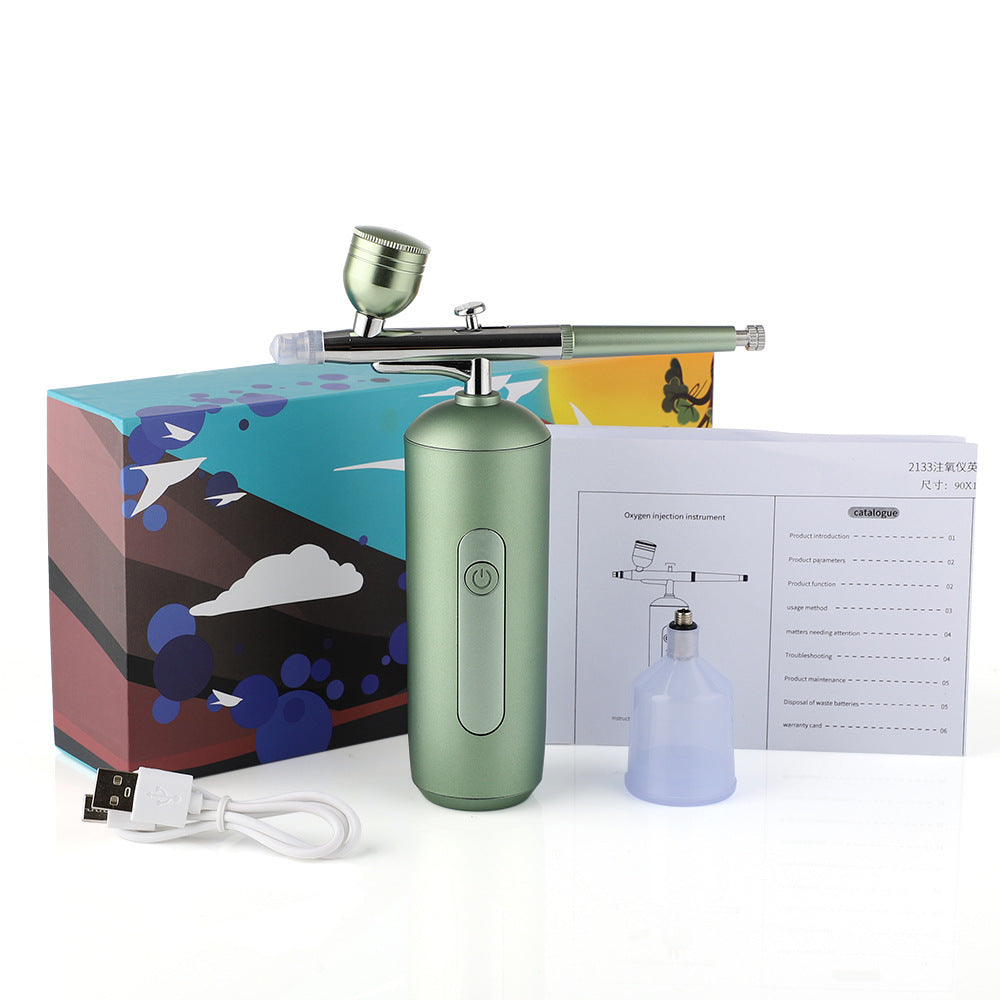 2-Speed High-Pressure Oxygen Injection Device Hydration Spray Household Hydration Device Portable Handheld Beauty Instrument Facial Introduction Device - V.I.P Digital Presence