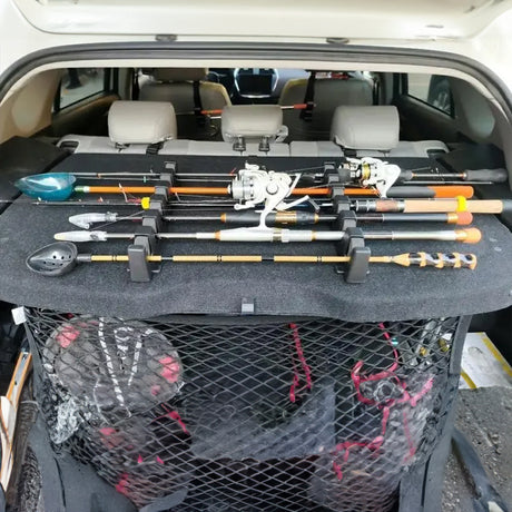 1pc 6-hole fishing rod wall mount, vertical/horizontal display frame - V.I.P Digital Presence