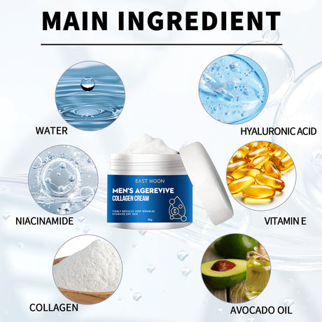 Collagen Wrinkle Remover Cream for Men, Anti Aging Fade Fine Lines Tightening Hydrating Cream - V.I.P Digital Presence