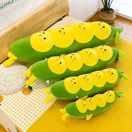 Pea Pillow Plush Toy Long Sleep Doll Caterpillar Grabber Doll - V.I.P Digital Presence