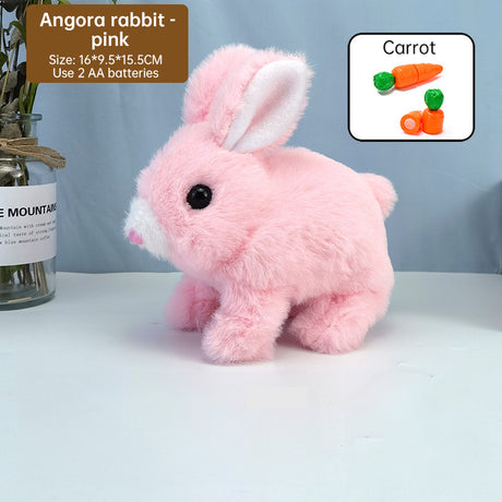 2025 Upgraded Interactive Bunny Toy. Hops, walks, talks, shakes ears. Plush Gift for Kids (Grey). - V.I.P Digital Presence