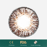 1Pcs FDA Certificate Eyes Beautiful Pupil Colorful Girl Cosplay Contact Lenses Brown - V.I.P Digital Presence