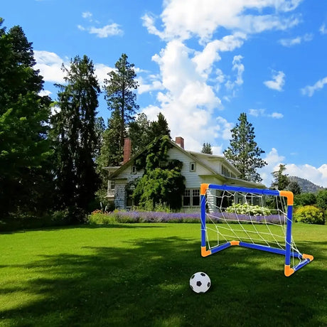 Mini foldable plastic soccer set, detachable posts, high-strength, indoor/outdoor, kids' bday gift - V.I.P Digital Presence