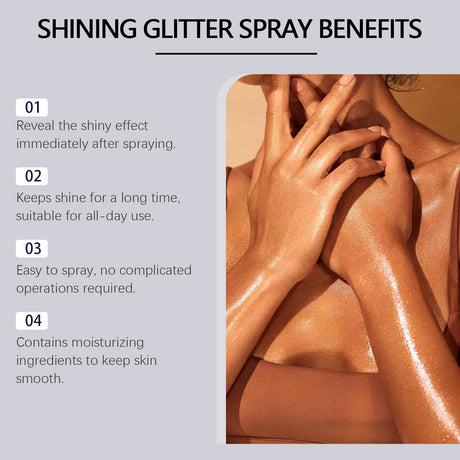 Highlighter Glitter Spray Glitter Spray Highlighter Spray Natural Stereoscopic Long Lasting Glitter - V.I.P Digital Presence