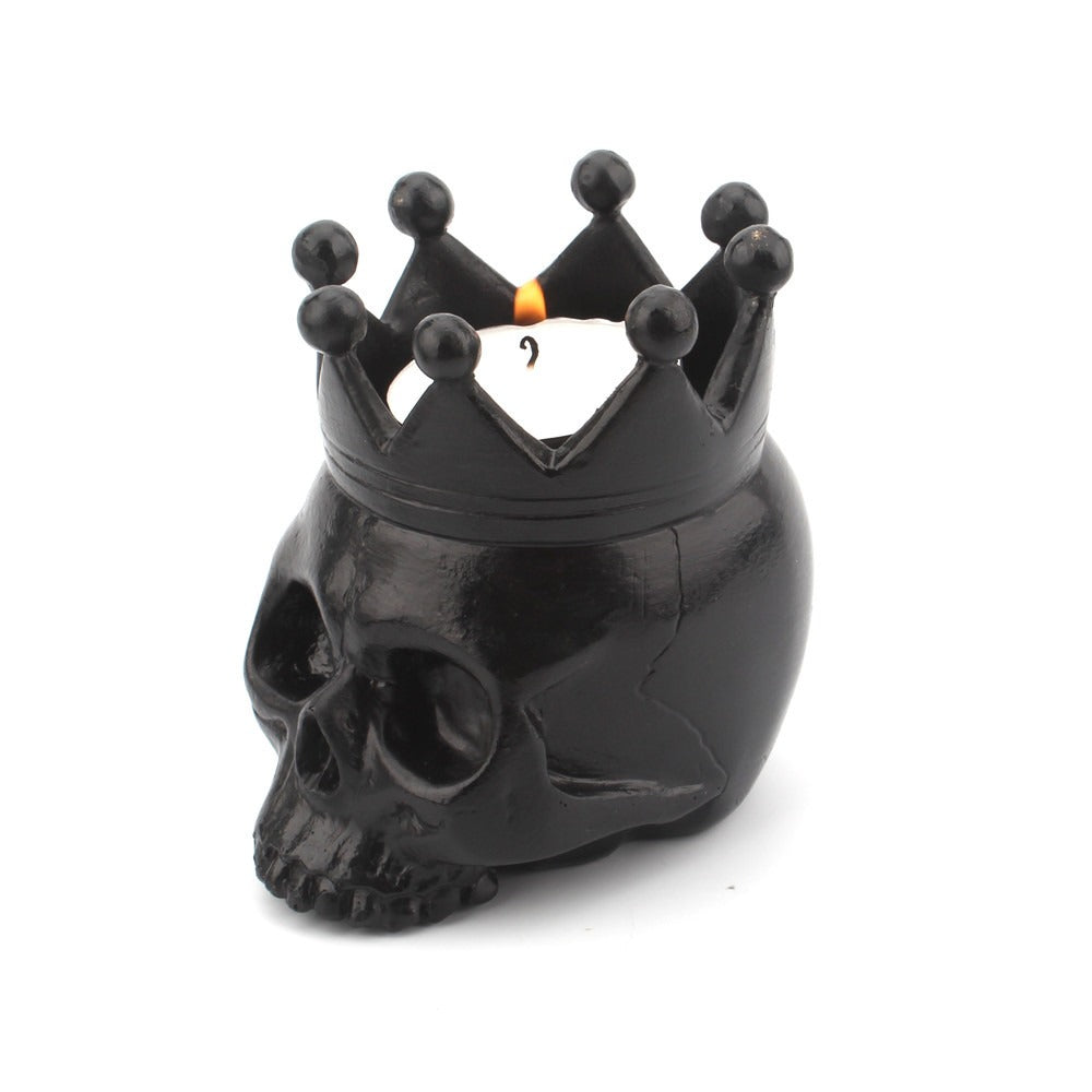 New resin crown skull candlestick candle base - V.I.P Digital Presence