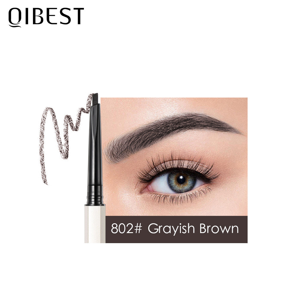 QIBEST Double End Ultra Fine Eyebrow Pencil Triangular Eyebrow Pencil Waterproof Sweat-Proof Natural Eyebrow Cream Not Easy To Take Off Makeup - V.I.P Digital Presence