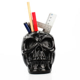 Black Skull Storage Pen Holder for Human Skull Makeup Pen - V.I.P Digital Presence