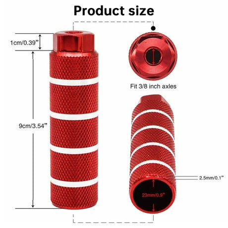 1 Pair Aluminum Alloy Anti - Skid BMX Bike Pegs - V.I.P Digital Presence