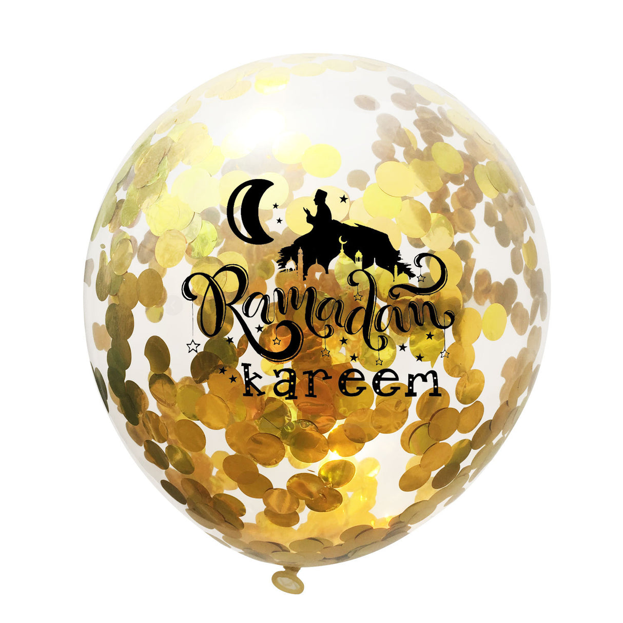 Moon Castle Party Celebrates Latex Balloon Transparent Paper Shard Glitter Balloon Set - V.I.P Digital Presence