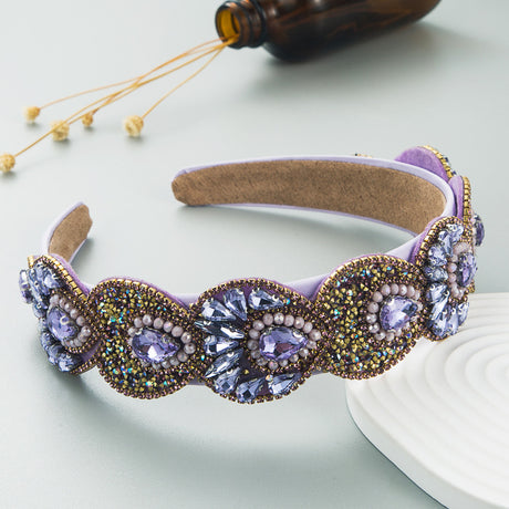 Hair Hoop Fashion Retro Baroque Crystal Head Hoop Korean High-End Hair Accessories Korean Version Of The Hair Cave - V.I.P Digital Presence