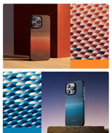 PITAKA is suitable for Apple 15promax magnetic sunset moonrise Kevlar floating aramid high-end magsafe carbon fiber mobile phone case - V.I.P Digital Presence