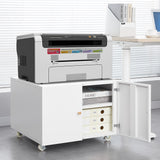 Office furniture Copier Cabinet white mobile pedestal file Printer Stand - V.I.P Digital Presence