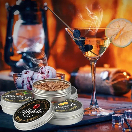 Cocktail Smoking Wood Chips 6 Types of Smoked Wood Flavors Bourbon Whiskey Gift for Father/Husband/Men - V.I.P Digital Presence