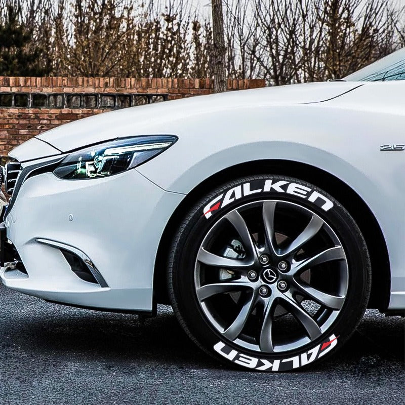 New Connected Car Tire Stickers, Tire Letter Stickers, English Letter 3D Stereoscopic Stickers - V.I.P Digital Presence
