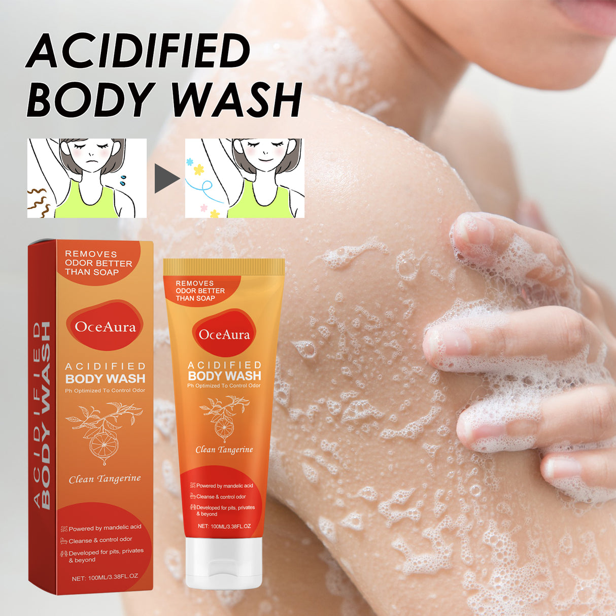 Acidified Body Wash, Moisturize The Skin And Keep The Fragrance For A Long Time - V.I.P Digital Presence