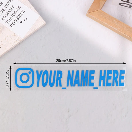 New Car Sticker User Name Custom Personalized Vinyl Decals Motorcycle For Customization Needs Remarks Car Sticker - V.I.P Digital Presence