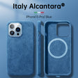 Italian Alcantara Case for iPhone 15 Pro Max Business Leather Phone Back Cover for iPhone 13 Pro Max Magnets - V.I.P Digital Presence