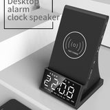 Three in one wireless charger Bluetooth speaker wireless charging alarm clock phone holder - V.I.P Digital Presence