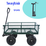 Wagon Cart Garden cart trucks make it easier to transport firewood (green) - V.I.P Digital Presence