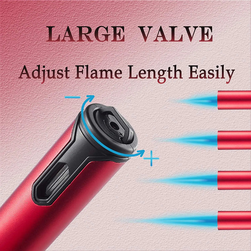 Metal Windproof Lighter Butane Jet Flame Lighter Cigarette Cigar Accessories Kitchen Cooking BBQ Outdoor Gadgets - V.I.P Digital Presence