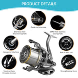 17+1BB 8000-14000 Series Aluminum Alloy Spool Fishing Reel, 4.8:1 Gear Ratio, Durable Long Casting for Baitcasting - V.I.P Digital Presence