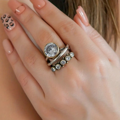 Alloy Three-Layered Open Ring - V.I.P Digital Presence