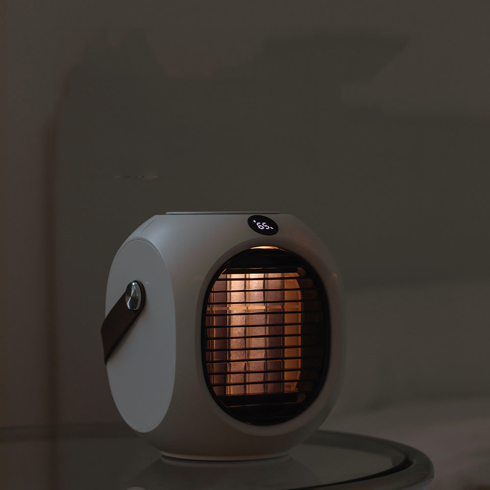 Nuevo mini ventilador de aire acondicionado refrigerado por agua, portátil, con cabezal vibratorio, de escritorio, con pulverizador, pequeño enfriador de aire. 