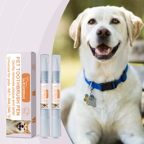 Pet Toothbrush Pen Dog Cat Tartar Stone Cleaning Remove Bad Breath Remove Odor Cleaning Pen - V.I.P Digital Presence
