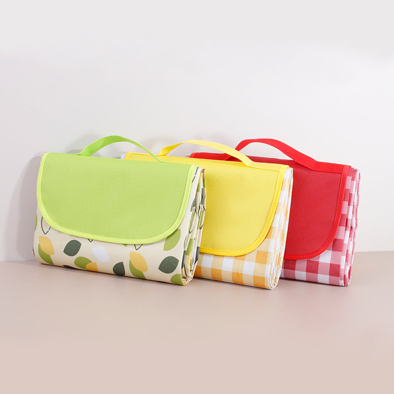 Esterilla de picnic para exteriores, resistente a la humedad, para camping, portátil, con cojín, gruesa, impermeable, para tienda de campaña 