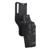 6354DO Left - handed Tactical Pistol Glock 17 Holster with X300U - A QLS Adapter, Leg Shroud, Drop, and MHA Leg Strap Kit - V.I.P Digital Presence