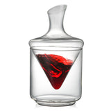 1000ml with Ice Bucket Decanter Lead-Free Crystal Glass Whiskey Vodka Brandy Bottle Bar Festival Hip Flask Wine Set