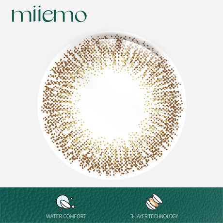 1Pair FDA Certificate Eyes Beautiful Pupil Colorful Girl Cosplay Contact Lenses  GYPSOPHILA BROWN - V.I.P Digital Presence