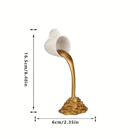 Decorative ornament floating coffee cup resin ornament home ornament floating coffee cup ornament - V.I.P Digital Presence