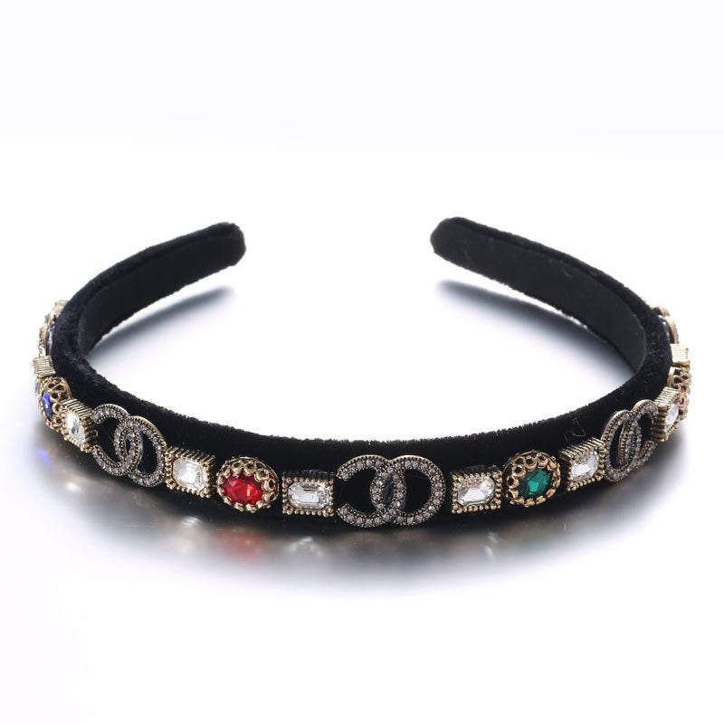 Fine edged glass drill sponge hair hoop - V.I.P Digital Presence