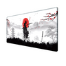 Alfombrilla de ratón Samurai Warrior para gamers, accesorios para ordenador, teclado, mesa, alfombrilla de ratón negra, empresa, accesorio de escritorio para portátil y gaming
