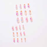 Pastoral Series Rainbow Sunflower Wearing Nail Enhancement Finished Products Fake Nail Enhancement Patch Nail Patch Removable Nail Patch - V.I.P Digital Presence