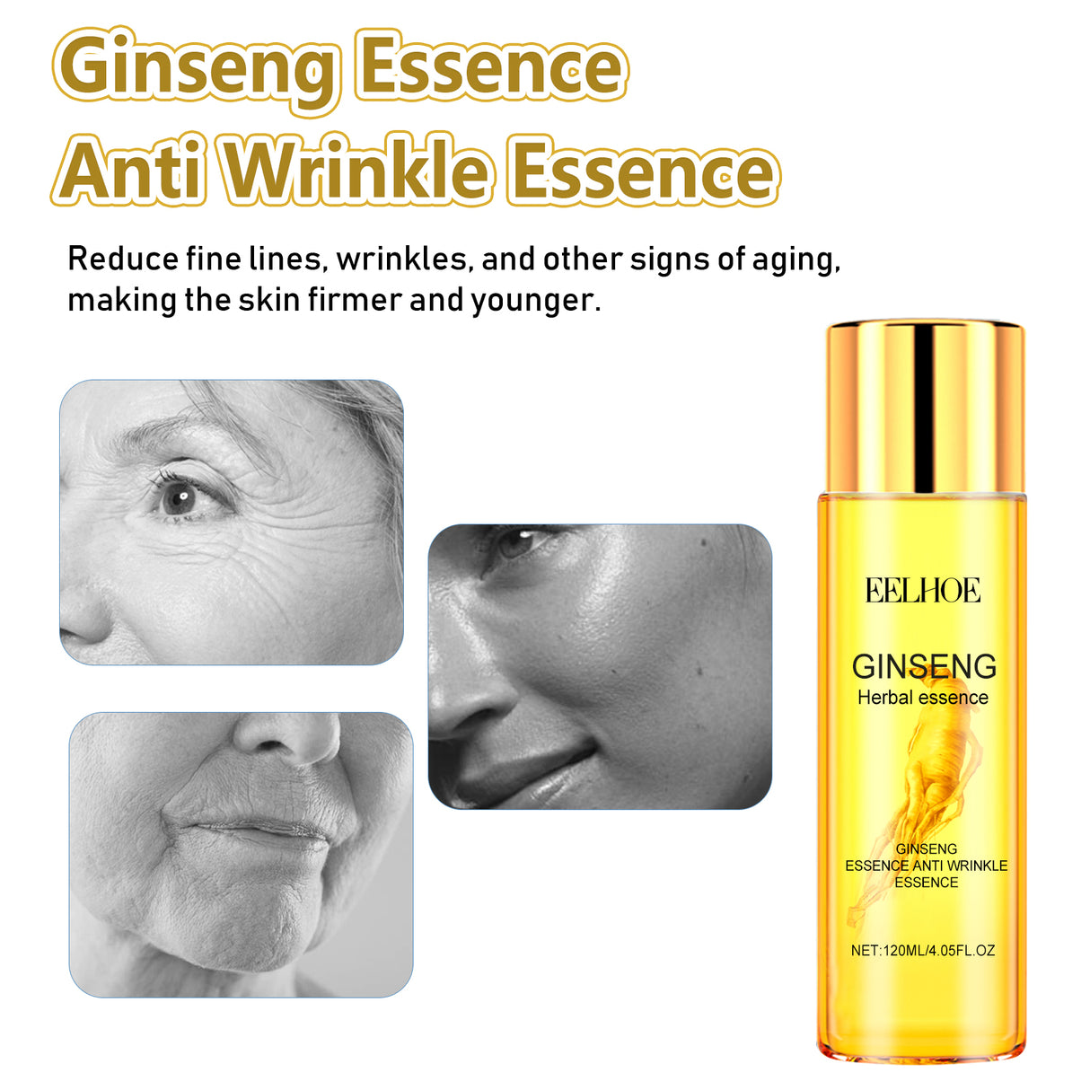Ginseng Essence Anti Wrinkle Essence, Wrinkles Firming Facial Skin Smooth And Tender And Elastic - V.I.P Digital Presence