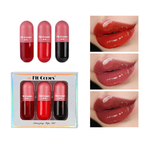 Rich Lip Dye Lip Liquid Partial Pearlescent Fine Flash Moisturizing Hydrating Temperature Controlled Discoloration Lip Oil Lip Gloss Liquid Set Box - V.I.P Digital Presence