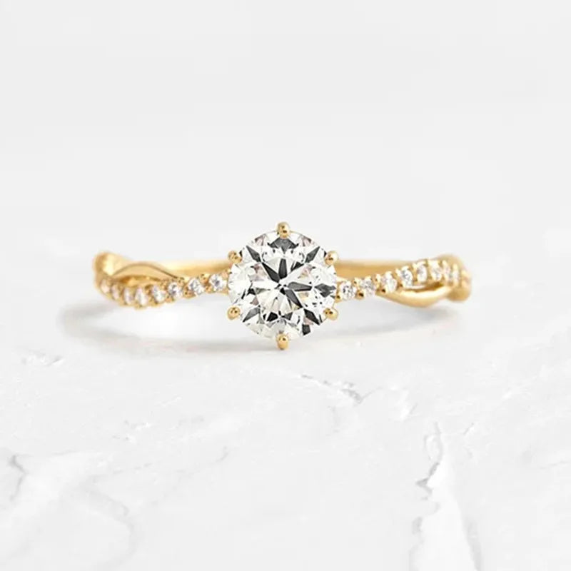 925 Sterling Silver Inlaid Zircon Ring - V.I.P Digital Presence