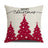 Pink cartoon Christmas linen pillowcase, sofa cushion, home goods pillowcase - V.I.P Digital Presence