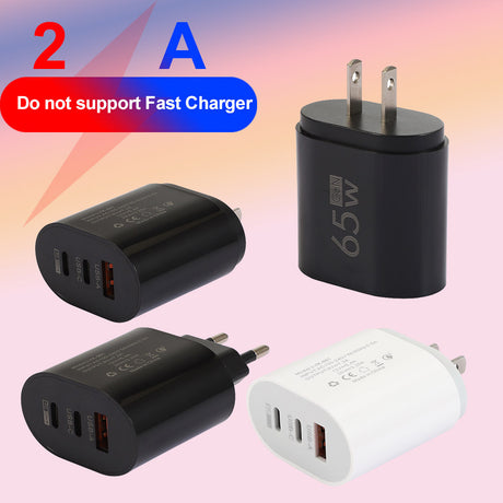 Type-C mobile phone charger 2A USB+2PD multi port US and European travel charging head - V.I.P Digital Presence