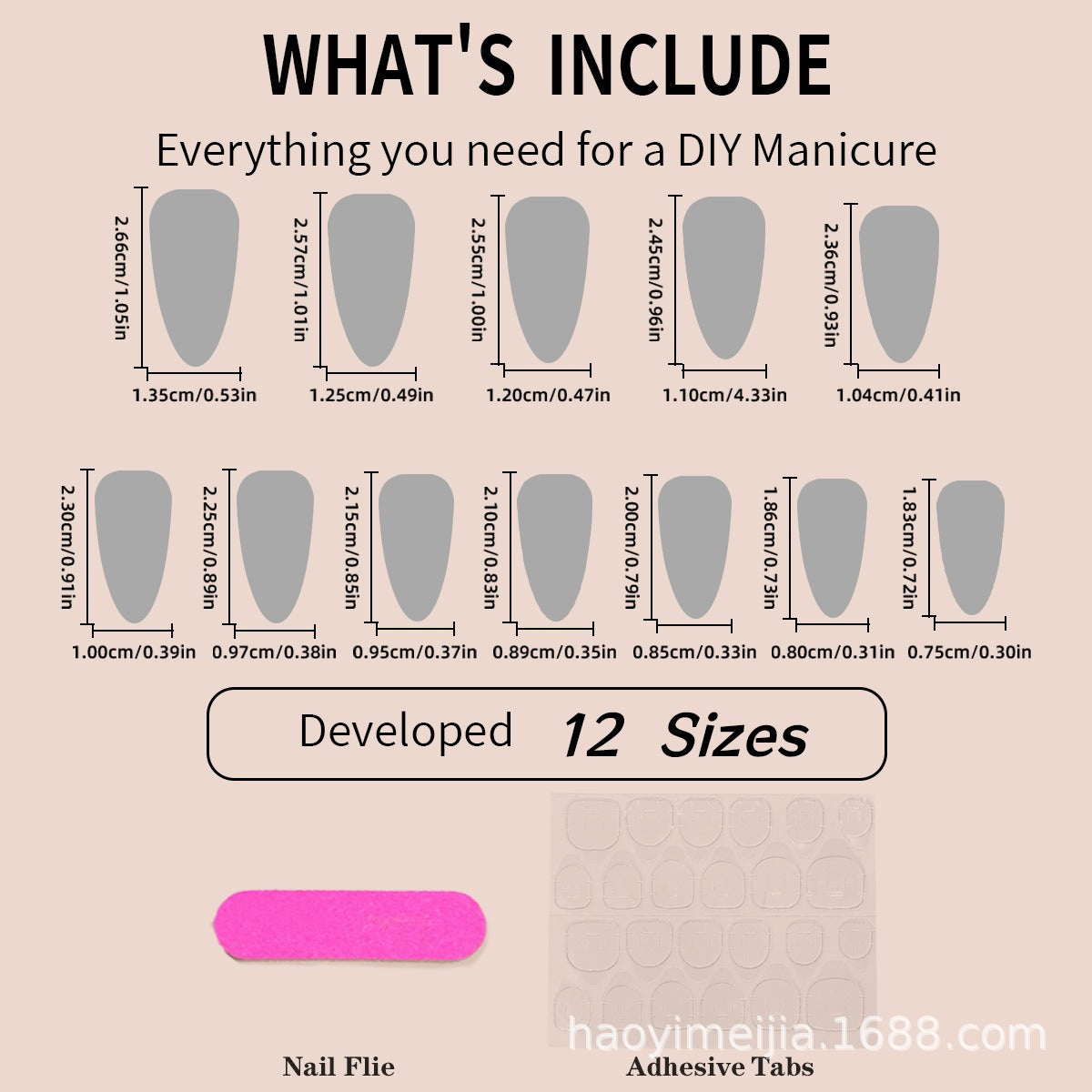 New wearable nail gradient glitter manicure patches almond-shaped nails fake nail patches - V.I.P Digital Presence