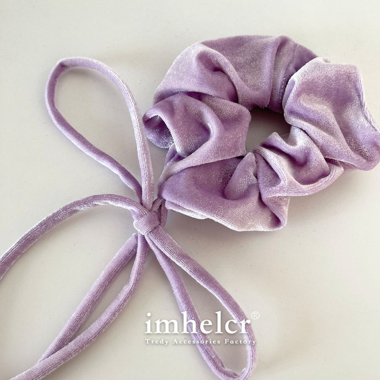 Vintage Velvet Long Ribbon Bow Large Intestine Hair Loop Head Rope Female - V.I.P Digital Presence