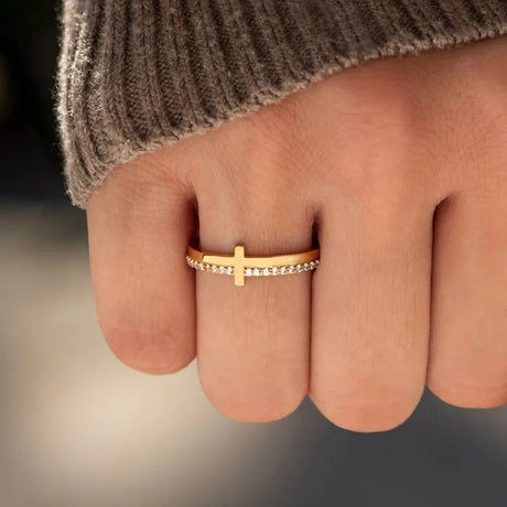 925 Sterling Silver Cross Ring - V.I.P Digital Presence
