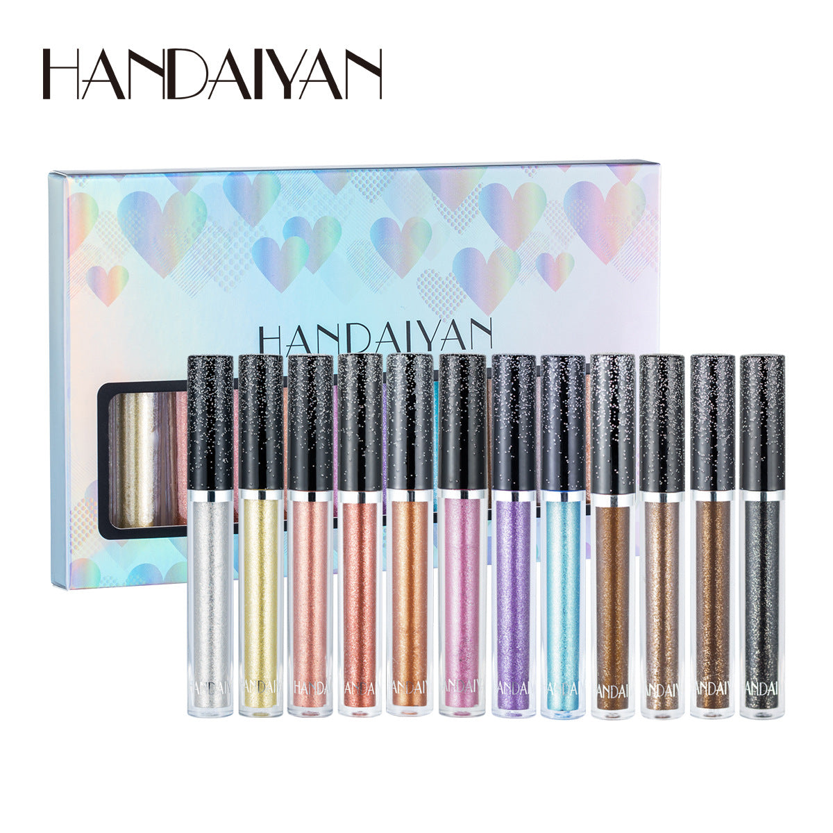 HANDAIYAN 12 Liquid Eye Shadow Set Psychedelic Pearl Shiny Eye Shadow Lying Silkworm Tear Makeup Eye Shadow Liquid - V.I.P Digital Presence