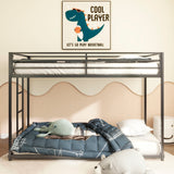 Adam Twin over Twin Metal Bunk, Black - V.I.P Digital Presence