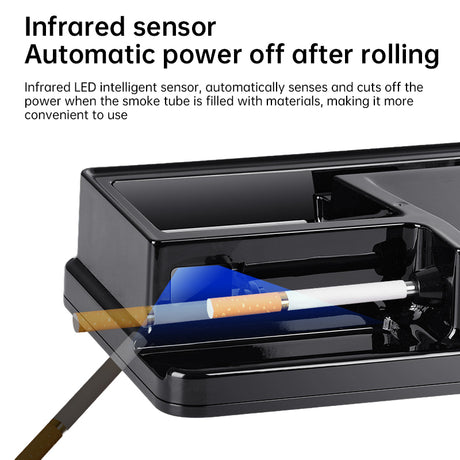 New 3-in-1 Auto Cigarette Rolling Machine – Electric, Smart Sensing, 6.5/8mm Tubes. - V.I.P Digital Presence