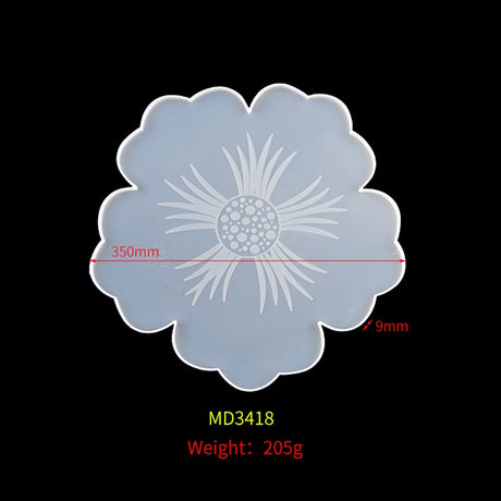 Drip Glue Mold Diy Flower Cherry Blossom Coaster Mold Petal Resin Tray Tea Tray Set Fruit Tray Silicone Mold - V.I.P Digital Presence